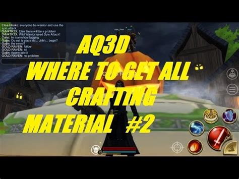 AQ3D Where To Get All CRAFTING Material! AdventureQuest 3D.